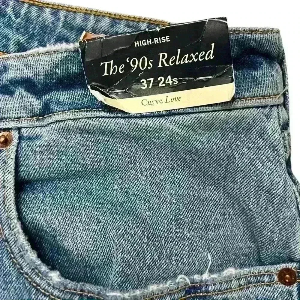 NWT Abercrombie & Fitch 90’s Relaxed Jeans Plus Size 37 - Picture 4 of 5